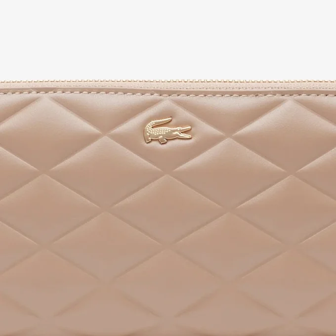 Cartera grande de piel Crocodelle