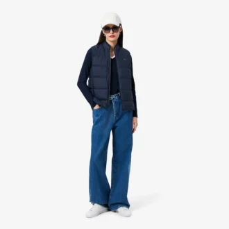 Chaleco acolchado de plumón para mujer
