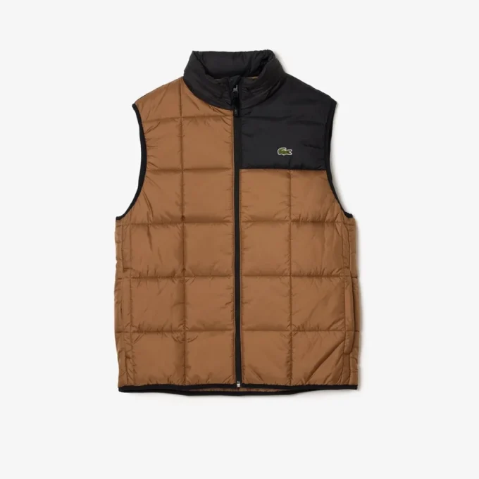 Chaleco acolchado para hombre con capucha desmontable