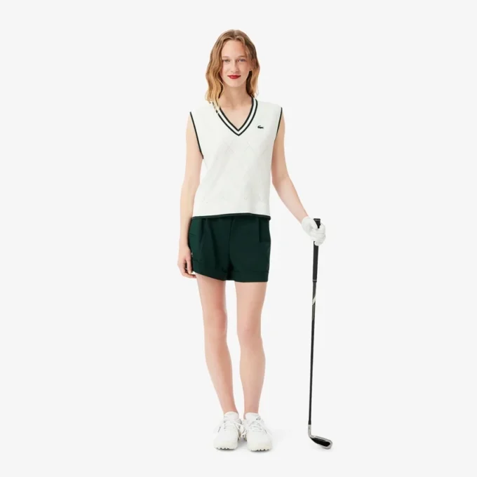 Chaleco de punto elástico de Golf para mujer