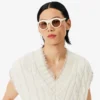 Chaleco de punto trenzado de lana Runway