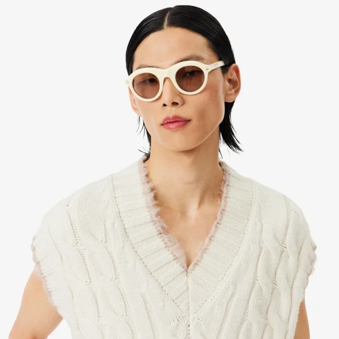 Chaleco de punto trenzado de lana Runway