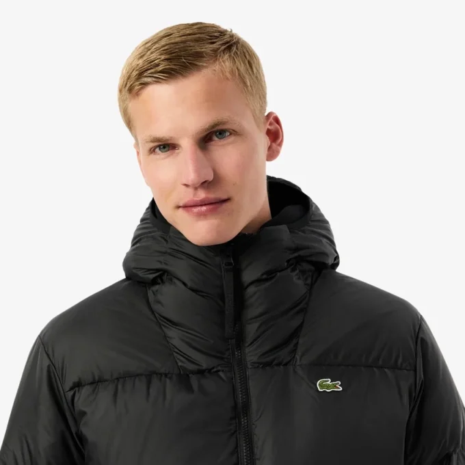 Chaqueta acolchada con capucha repelente al agua para hombre Chaqueta acolchada con capucha repelente al agua para hombre