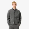 Chaqueta bomber de jersey de lana merina para hombre