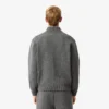 Chaqueta bomber de jersey de lana merina para hombre