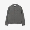 Chaqueta bomber de jersey de lana merina para hombre