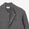 Chaqueta bomber de jersey de lana merina para hombre
