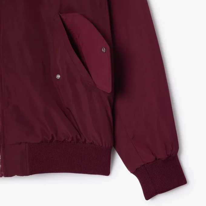 Chaqueta bomber oversize con puños acanalados para mujer