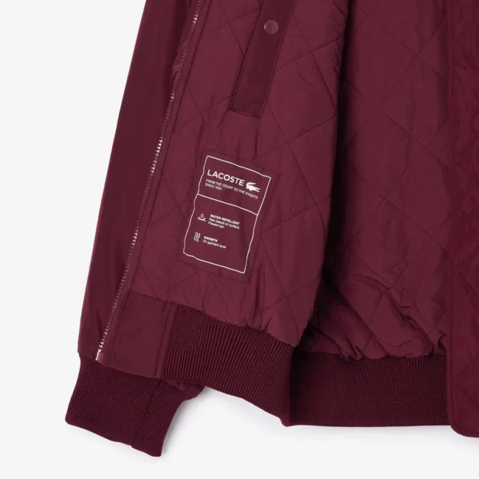 Chaqueta bomber oversize con puños acanalados para mujer