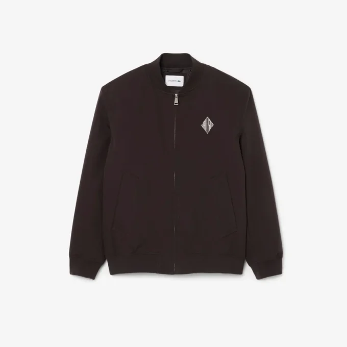 Chaqueta bomber retro con insignia y repelente al agua
