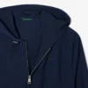 Chaqueta con capucha de franela de mezcla de lana para hombre