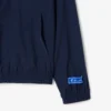Chaqueta con capucha de franela de mezcla de lana para hombre