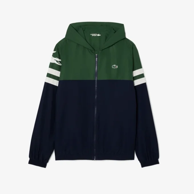 Chaqueta con capucha repelente al agua de Tenis para hombre