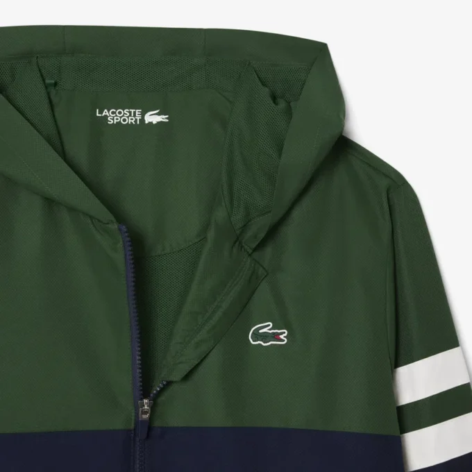 Chaqueta con capucha repelente al agua de Tenis para hombre