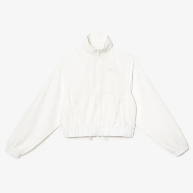 Chaqueta corta con cremallera para mujer