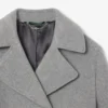 Chaqueta corta oversize de mezcla de lana para mujer