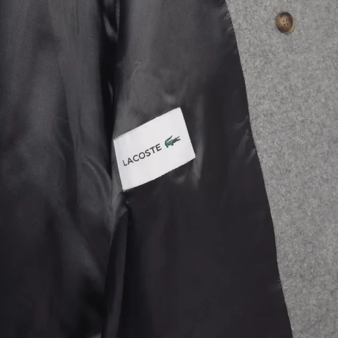 Chaqueta corta oversize de mezcla de lana para mujer