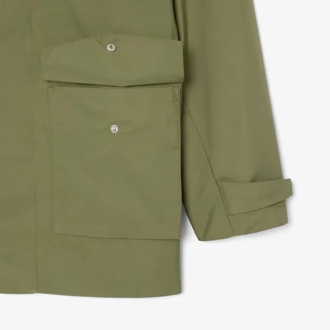 Chaqueta cortavientos repelente al agua de longitud media