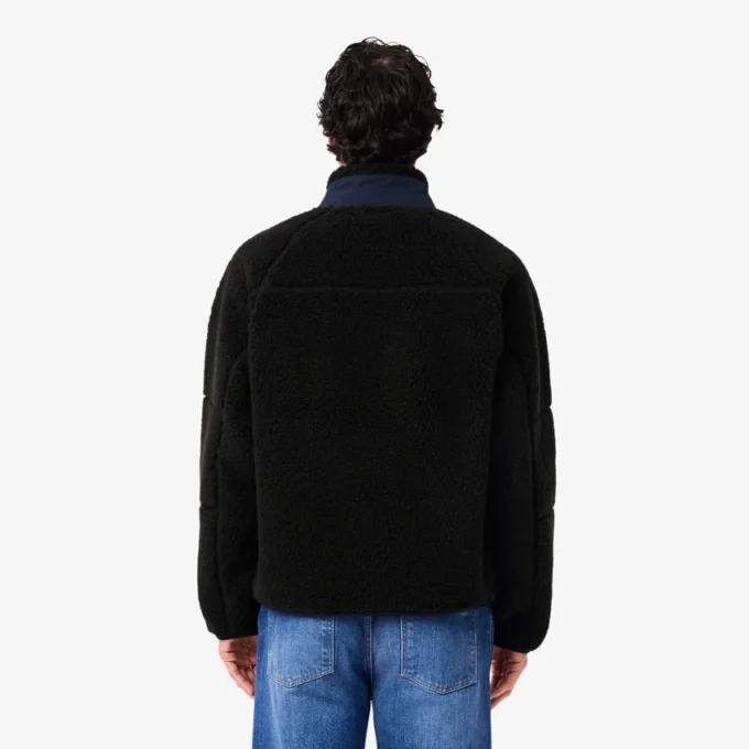 Chaqueta de forro polar Sherpa con bloques de color para hombre