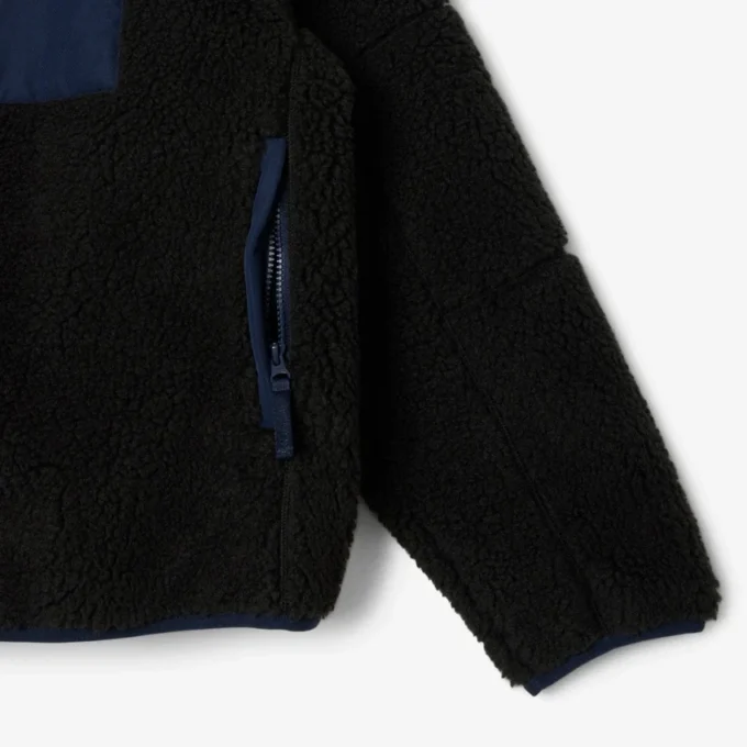 Chaqueta de forro polar Sherpa con bloques de color para hombre