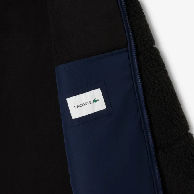 Chaqueta de forro polar Sherpa con bloques de color para hombre