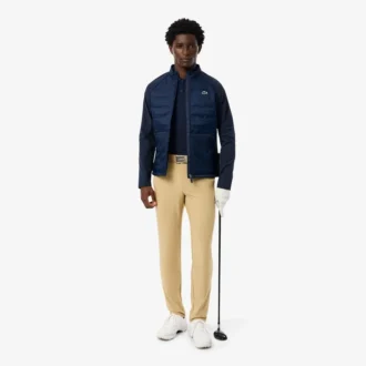 Chaqueta de golf acolchada de cuello alto para hombre