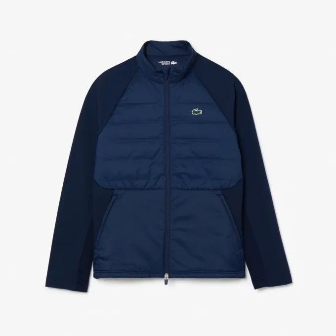 Chaqueta de golf acolchada de cuello alto para hombre