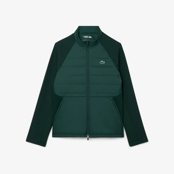 Chaqueta de golf acolchada de cuello alto para hombre