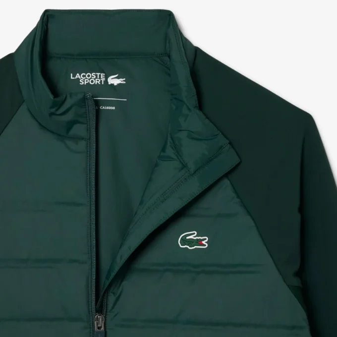 Chaqueta de golf acolchada de cuello alto para hombre