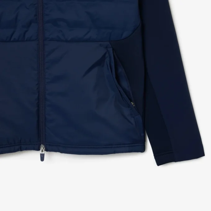 Chaqueta de golf acolchada de cuello alto para hombre