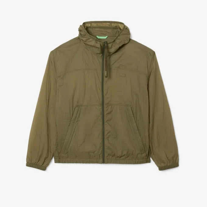 Chaqueta de nylon repelente al agua para hombre