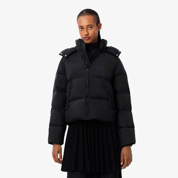Chaqueta de plumón con capucha de corte holgado para mujer