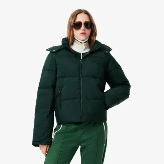 Chaqueta de plumón con capucha de corte holgado para mujer