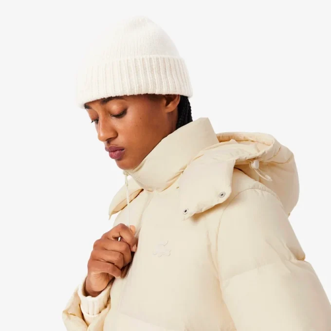 Chaqueta de plumón con capucha de corte holgado para mujer