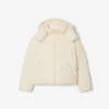 Chaqueta de plumón con capucha de corte holgado para mujer