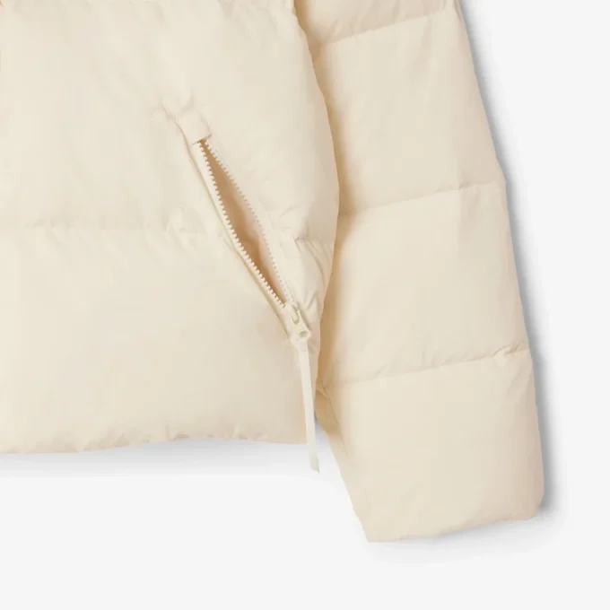 Chaqueta de plumón con capucha de corte holgado para mujer
