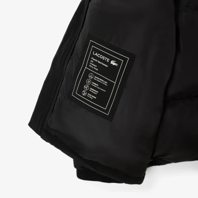 Chaqueta de plumón con capucha repelente al agua para hombre