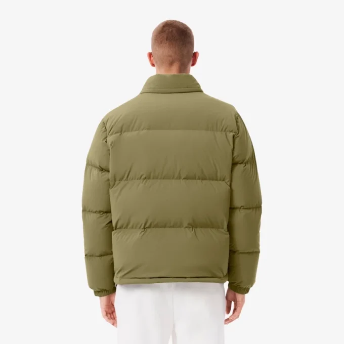 Chaqueta de plumón con capucha repelente al agua para hombre