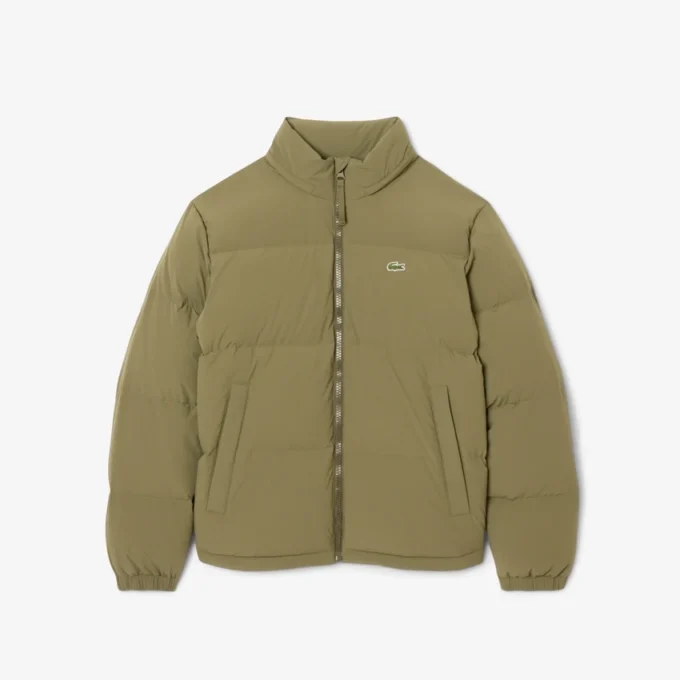 Chaqueta de plumón con capucha repelente al agua para hombre