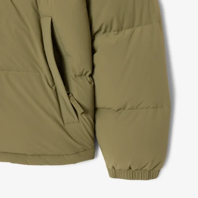 Chaqueta de plumón con capucha repelente al agua para hombre