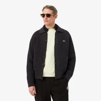 Chaqueta de punto grueso con textura