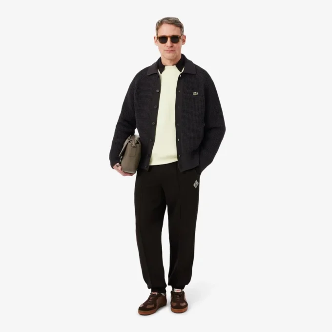 Chaqueta de punto grueso con textura