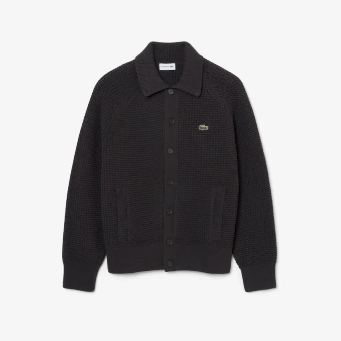 Chaqueta de punto grueso con textura