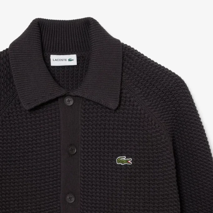 Chaqueta de punto grueso con textura