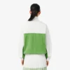 Chaqueta de sarga de algodón con cremallera y corte holgado