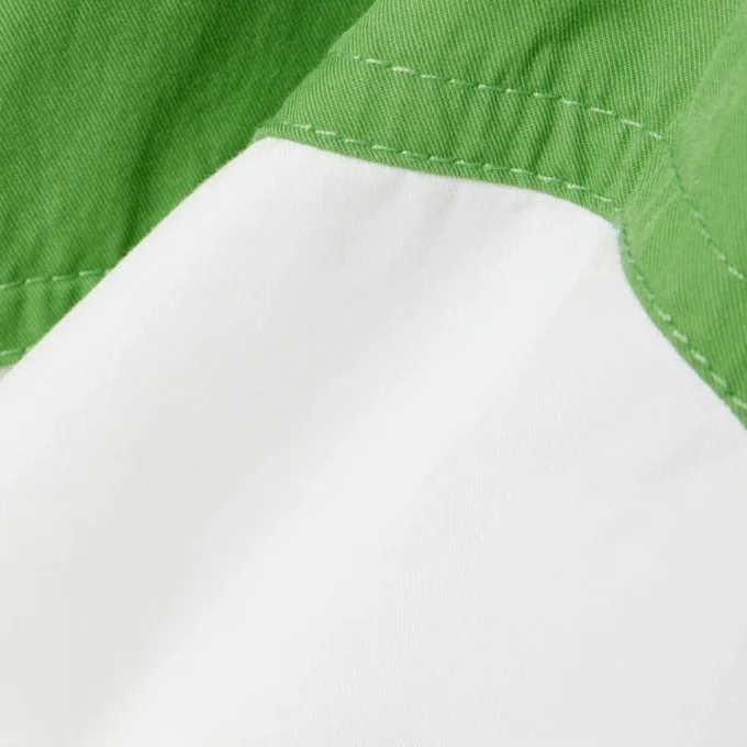 Chaqueta de sarga de algodón con cremallera y corte holgado