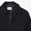 Chaqueta de sarga de mezcla de lana
