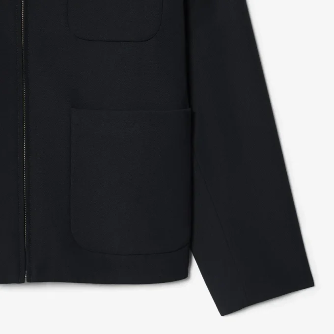 Chaqueta de sarga de mezcla de lana