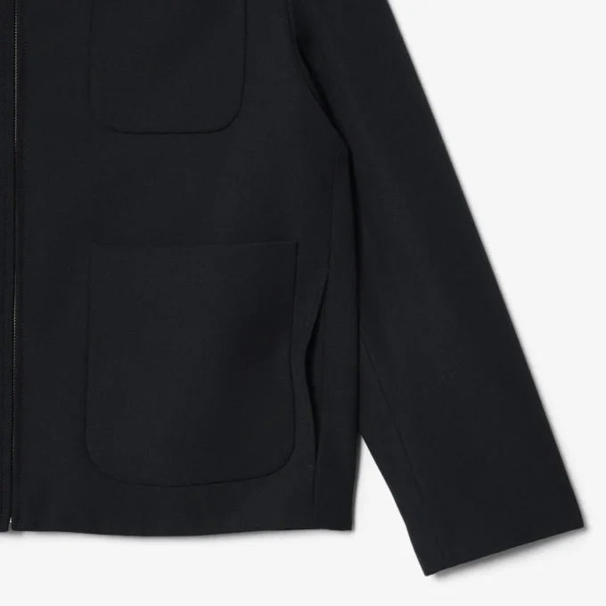 Chaqueta de sarga de mezcla de lana