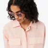 Chaqueta de seersucker a rayas